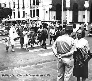 1478- Alger - Carrefour de la Poste - 1959